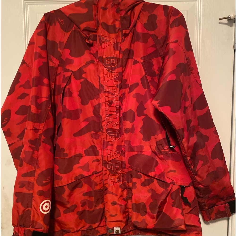 Bape camo snowboard jacket
